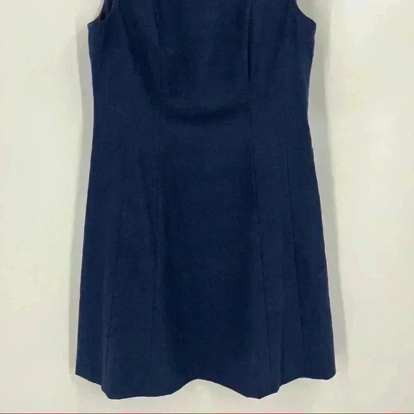 Alex/Marie Women's Navy Blue Shift Sleeveless Lined Career Dress Size 12 - Picture 4 of 9